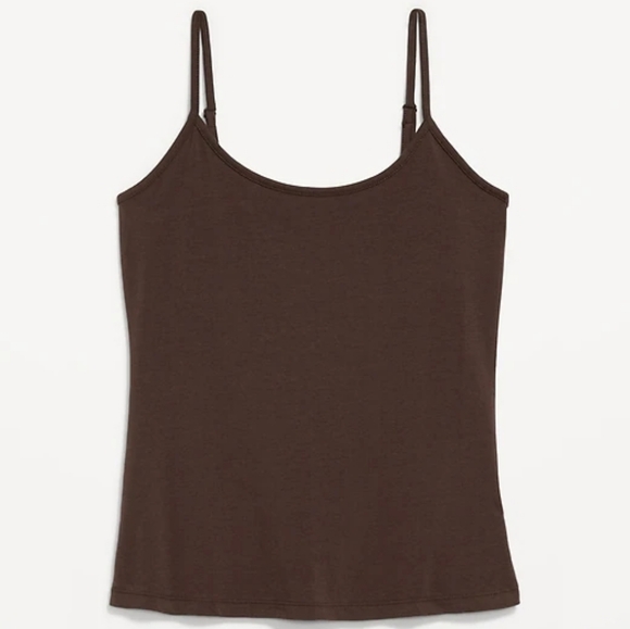 Old Navy Tops - Old Navy Size Small First-Layer Brown Cami Tank Top With Adjustable Straps